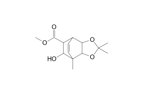 Methyl 1-Methyl-8-(epi)-hydroxy-5,6-(isopropylidenedioxy)bicyclo[2.2.2]oct-2-en-7-epi-carboxylate