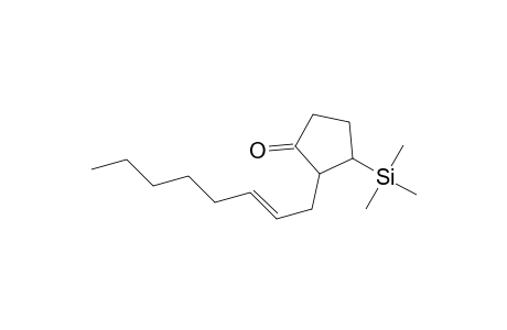 Cyclopentanone, 2-(2-octenyl)-3-(trimethylsilyl)-, [2.alpha.(Z),3.beta.]-