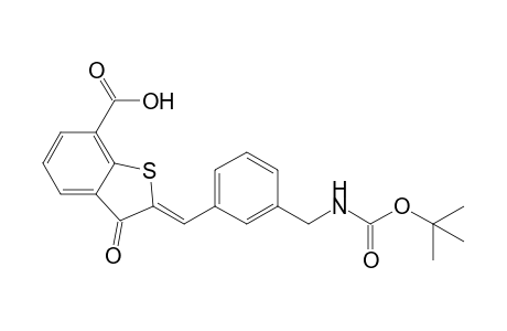 (2Z)-2-(3-{[(tert-Butoxycarbonyl)amino]methyl}benzylidene)-3-oxo-2,3-dihydrobenzo[b]thiophene-7-carboxylic acid