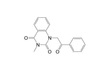 2,4(1H,3H)-Quinazolinedione, 3-methyl-1-(2-oxo-2-phenylethyl)-