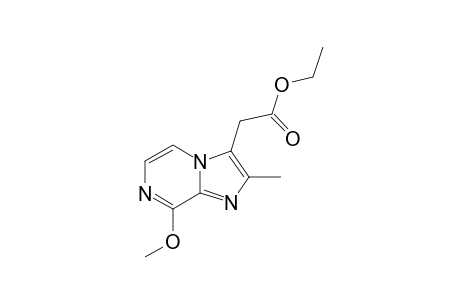 3-(ETHOXYCARBONYLMETHYL)-8-METHOXY-2-METHYLIMIDAZO-[1,2-A]-PYRAZINE
