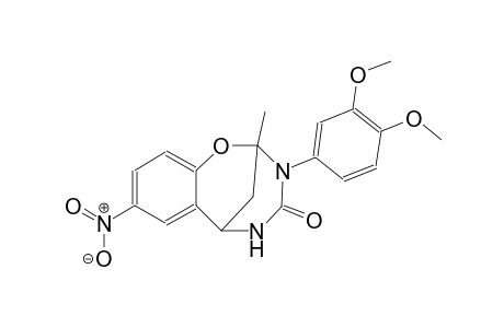 10-(3,4-dimethoxyphenyl)-9-methyl-4-nitro-8-oxa-10,12-diazatricyclo[7.3.1.0²,⁷]trideca-2,4,6-trien-11-one