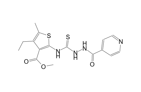 methyl 4-ethyl-2-{[(2-isonicotinoylhydrazino)carbothioyl]amino}-5-methyl-3-thiophenecarboxylate