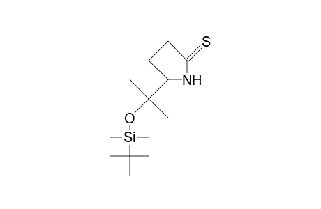 <S>-5-(1-<T-Butyl-dimethyl-silyloxy>-1-methyl-ethyl)-2-thiopyrrolidinone