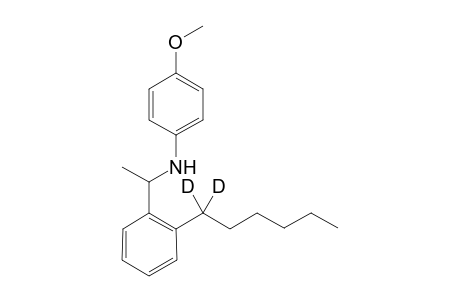 N-[1-{2-(1,1-Dideutero-n-hexyl)phenyl}ethyl]-4-methoxyaniline