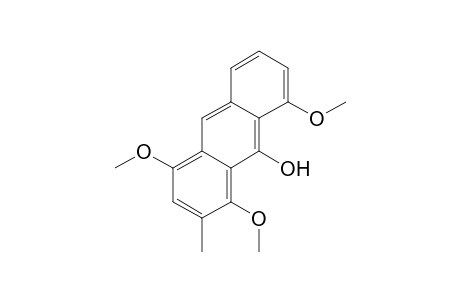9-Anthracenol, 1,4,8-trimethoxy-2-methyl-