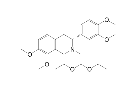 (3R)-2-(2,2-diethoxyethyl)-3-(3,4-dimethoxyphenyl)-7,8-dimethoxy-3,4-dihydro-1H-isoquinoline