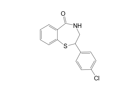 2-(4-chlorophenyl)-3,4-dihydro-2H-1,4-benzothiazepin-5-one