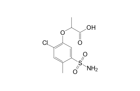 2-[(2-chloro-5-sulfamoyl-p-tolyl)oxy]propionic acid