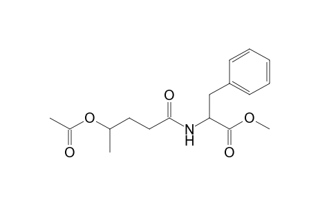 Methyl 2-{[4-(Acetoxy)pentanoyl]amino}-3-phenylpropanoate