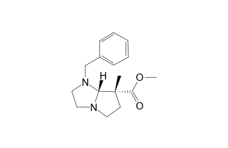 (7R,7aR) 1-Benzyl-7-methoxycarbonyl-7-methylhexahydro-1H-opyrrolo[1,2-a]imidazole