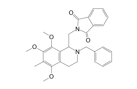 2-Benzyl-6-methyl-5,7,8-trimethoxy-1-phthalimidomethyl-1,2,3,4-tetrahydroisoquinoline