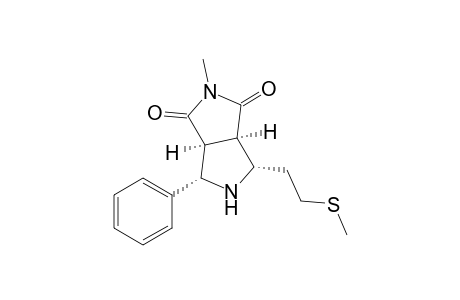 Pyrrolo[3,4-c]pyrrole-1,3(2H,3aH)-dione, tetrahydro-2-methyl-4-[2-(methylthio)ethyl]-6-phenyl-, (3a.alpha.,4.alpha.,6.alpha.,6a.alpha.)-