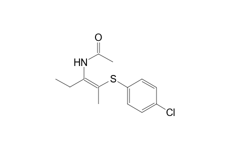 (Z)-N-(2-((4-chlorophenyl)thio)pent-2-en-3-yl)acetamide