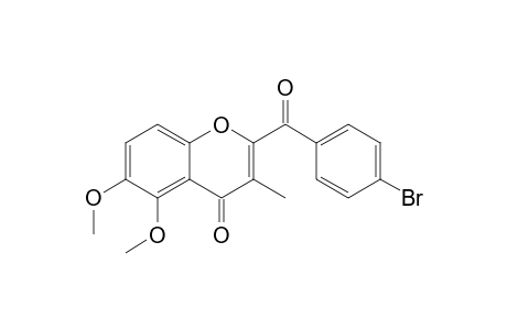 5,6-Dimethoxy-2-(4-bromobenzoyl)-3-methyl-1-chromen-4-one