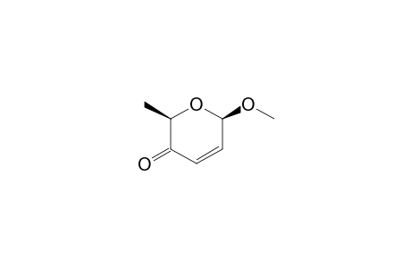 cis-6-Methoxy-2-methyl-2H-pyran-3(6H)-one