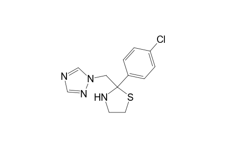 1H-1,2,4-Triazole, 1-[[2-(4-chlorophenyl)-2-thiazolidinyl]methyl]-, (+/-)-