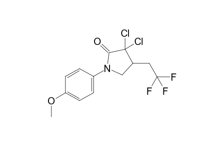 3,3-Dichloro-1-(4-methoxyphenyl)-4-(2,2,2-trifluoroethyl)pyrrolidin-2-one
