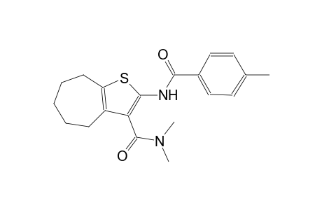 4H-cyclohepta[b]thiophene-3-carboxamide, 5,6,7,8-tetrahydro-N,N-dimethyl-2-[(4-methylbenzoyl)amino]-