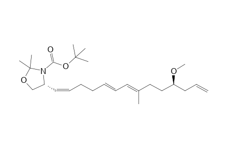 (4R)-4-[(1Z,5E,7E,11R)-11-methoxy-8-methyl-tetradeca-1,5,7,13-tetraenyl]-2,2-dimethyl-oxazolidine-3-carboxylic acid tert-butyl ester