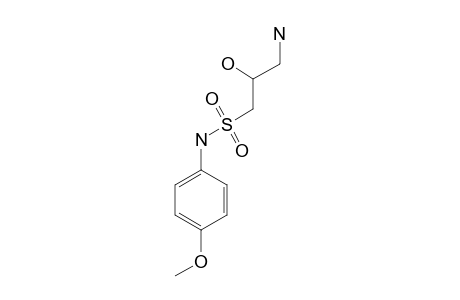 3-AMINO-2-HYDROXY-N-(4-METHOXYPHENYL)-PROPANE-1-SULFONAMIDE