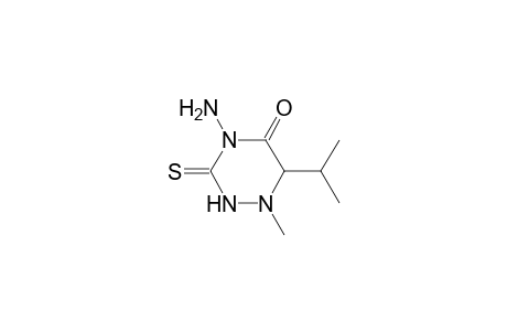 4-Amino-1-methyl-6-propan-2-yl-3-sulfanylidene-1,2,4-triazinan-5-one