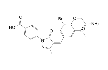 4-{(4Z)-4-[4-(2-amino-2-oxoethoxy)-3-bromo-5-methoxybenzylidene]-3-methyl-5-oxo-4,5-dihydro-1H-pyrazol-1-yl}benzoic acid