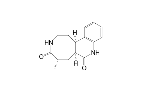 (+-)-(5S,6aS,12bR)-5-Methyl-2,3,6,6a,8,12b-hexahydroazocino[5,4-c]quinoline-4,7(1H,5H)-dione