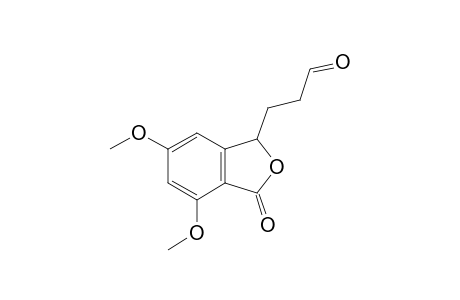 3-(3'-Oxoprop-1'-yl)-5,7-dimethoxy-(3H)-isobenzofuran-1-one