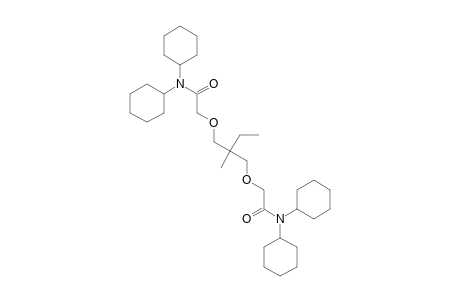 N,N-dicyclohexyl-2-[2-[[2-(dicyclohexylamino)-2-keto-ethoxy]methyl]-2-methyl-butoxy]acetamide