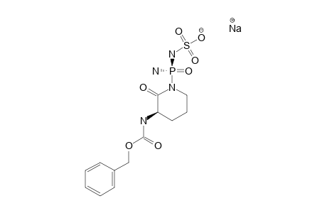 (3R,S-P)-1-AMINO-(SULFAMINO)-PHOSPHINYL-3-BENZYLOXYCARBONYLAMINO-2-PIPERIDINONE_SODIUM_SALT