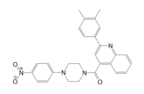 2-(3,4-dimethylphenyl)-4-{[4-(4-nitrophenyl)-1-piperazinyl]carbonyl}quinoline