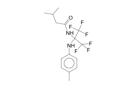 N-[2,2,2-Trifluoro-1-(trifluoromethyl)-1-(p-toluidino)ethyl]isovaleramide