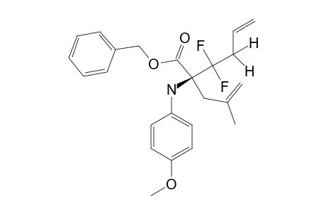 (+/-)-BENZYL-3,3-DIFLUORO-2-(4-METHOXYPHENYL)-AMINO-2-(2-METHYLALLYL)-5-HEXENOATE