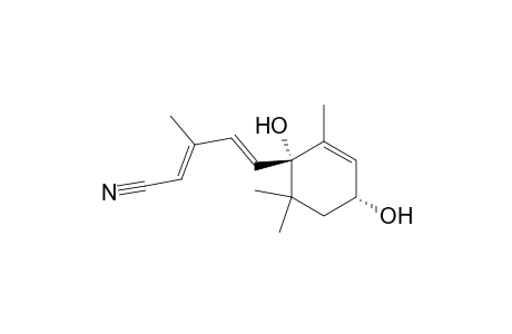 (2E,4E)-3-methyl-5-[(1S,4R)-2,6,6-trimethyl-1,4-bis(oxidanyl)cyclohex-2-en-1-yl]penta-2,4-dienenitrile