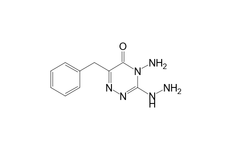 4-amino-6-benzyl-3-hydrazinyl-1,2,4-triazin-5(4H)-one