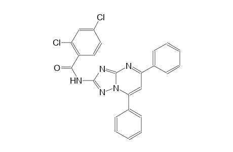 2,4-dichloro-N-(5,7-diphenyl[1,2,4]triazolo[1,5-a]pyrimidin-2-yl)benzamide