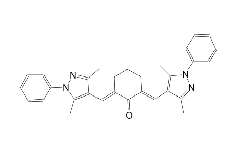 (2E,6E)-2,6-bis[(3,5-dimethyl-1-phenyl-1H-pyrazol-4-yl)methylene]cyclohexanone