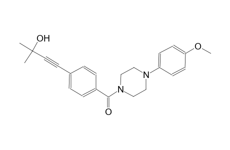 Methanone, [4-(3-hydroxy-3-methyl-1-butynyl)phenyl][4-(4-methoxyphenyl)-1-piperazinyl]-