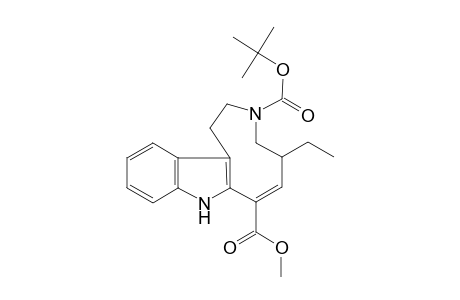 N-(tert-Butoxycarbonyl)-16-(methoxycarbonyl)-14-ethyl-15,16-didehydro-D-norcleavamine