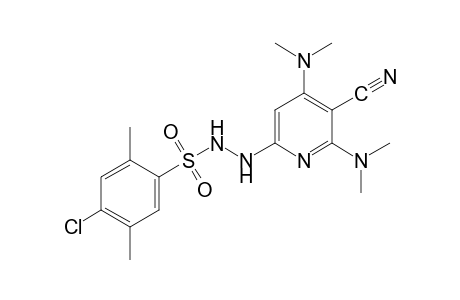 4-chloro-2,5-xylenesulfonic acid, 2-[4,6-bis(dimethylamino)-5-cyano-2-pyridyl]hydrazide