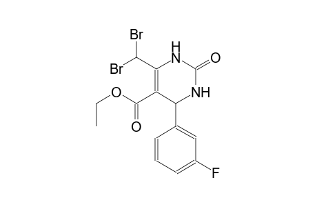 5-pyrimidinecarboxylic acid, 6-(dibromomethyl)-4-(3-fluorophenyl)-1,2,3,4-tetrahydro-2-oxo-, ethyl ester