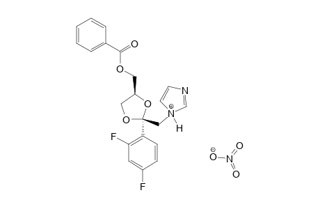 CIS-{2-(2,4-DIFLUOROPHENYL)-2-[1H-IMIDAZOL-1-YL]-METHYL-(1,3-DIOXOLAN-4-YL)}-METHYL-BENZOATE-NITRATE
