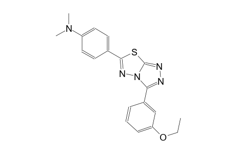 4-[3-(3-ethoxyphenyl)[1,2,4]triazolo[3,4-b][1,3,4]thiadiazol-6-yl]-N,N-dimethylaniline