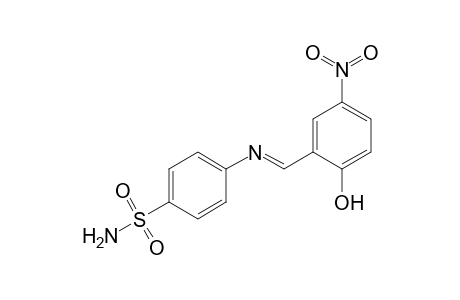 4-([(E)-(2-Hydroxy-5-nitrophenyl)methylidene]amino)benzenesulfonamide