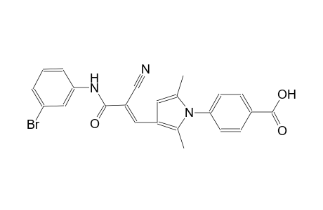 4-{3-[(1E)-3-(3-bromoanilino)-2-cyano-3-oxo-1-propenyl]-2,5-dimethyl-1H-pyrrol-1-yl}benzoic acid