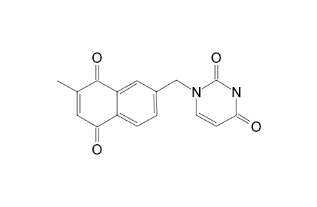 1-[(7-METHYL-5,8-DIOXO-5,8-DIHYDRO-NAPHTHALEN-2-YL)-METHYL]-PYRIMIDINE-2,4(1H,3H)-DIONE