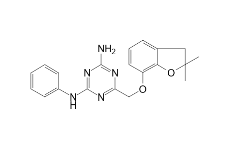 1,3,5-Triazine-2,4-diamine, 6-[[(2,3-dihydro-2,2-dimethyl-7-benzofuranyl)oxy]methyl]-N(2)-phenyl-