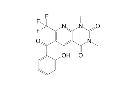 1,3-Dimethyl-6-salicyloyl-7-(trifluoromethyl)pyrido[2,3-d]pyrimidine-2,4(1H,3H)-dione