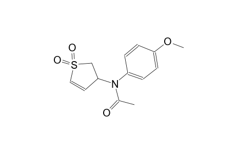 acetamide, N-(2,3-dihydro-1,1-dioxido-3-thienyl)-N-(4-methoxyphenyl)-